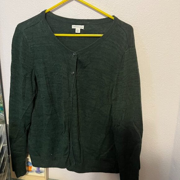 Dark Forest Green Cardigan XXL - Picture 1 of 4